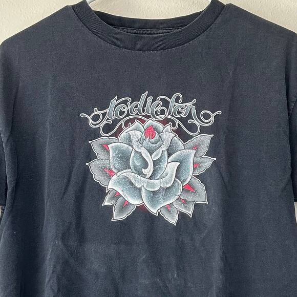 Vintage To die for T Shirt faded thrashed graphic Y2K 2000s grunge distressed S - Picture 5 of 14